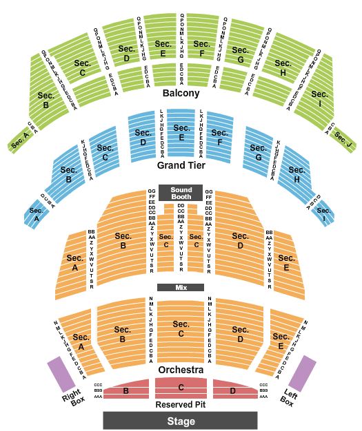Altria Theater A Beautiful Noise Seating Chart